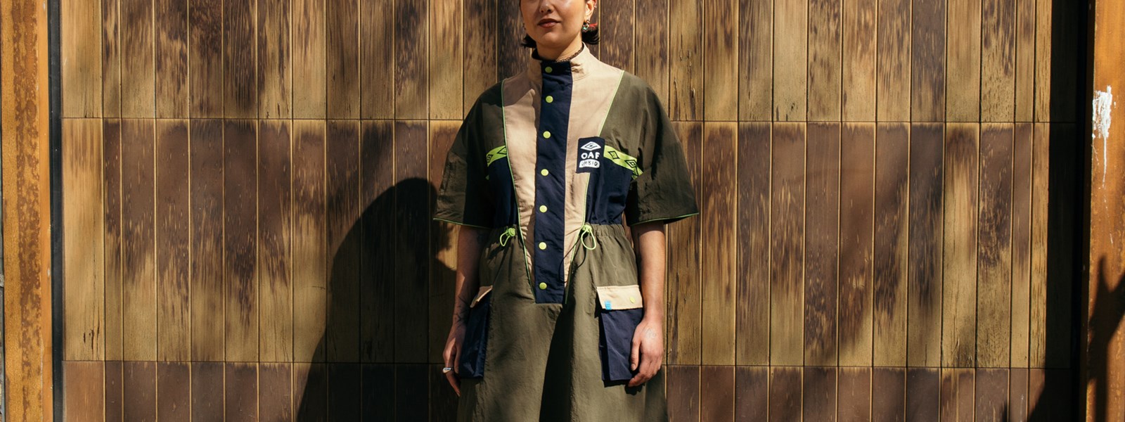 lazy-oaf-x-umbro-dress-on-model