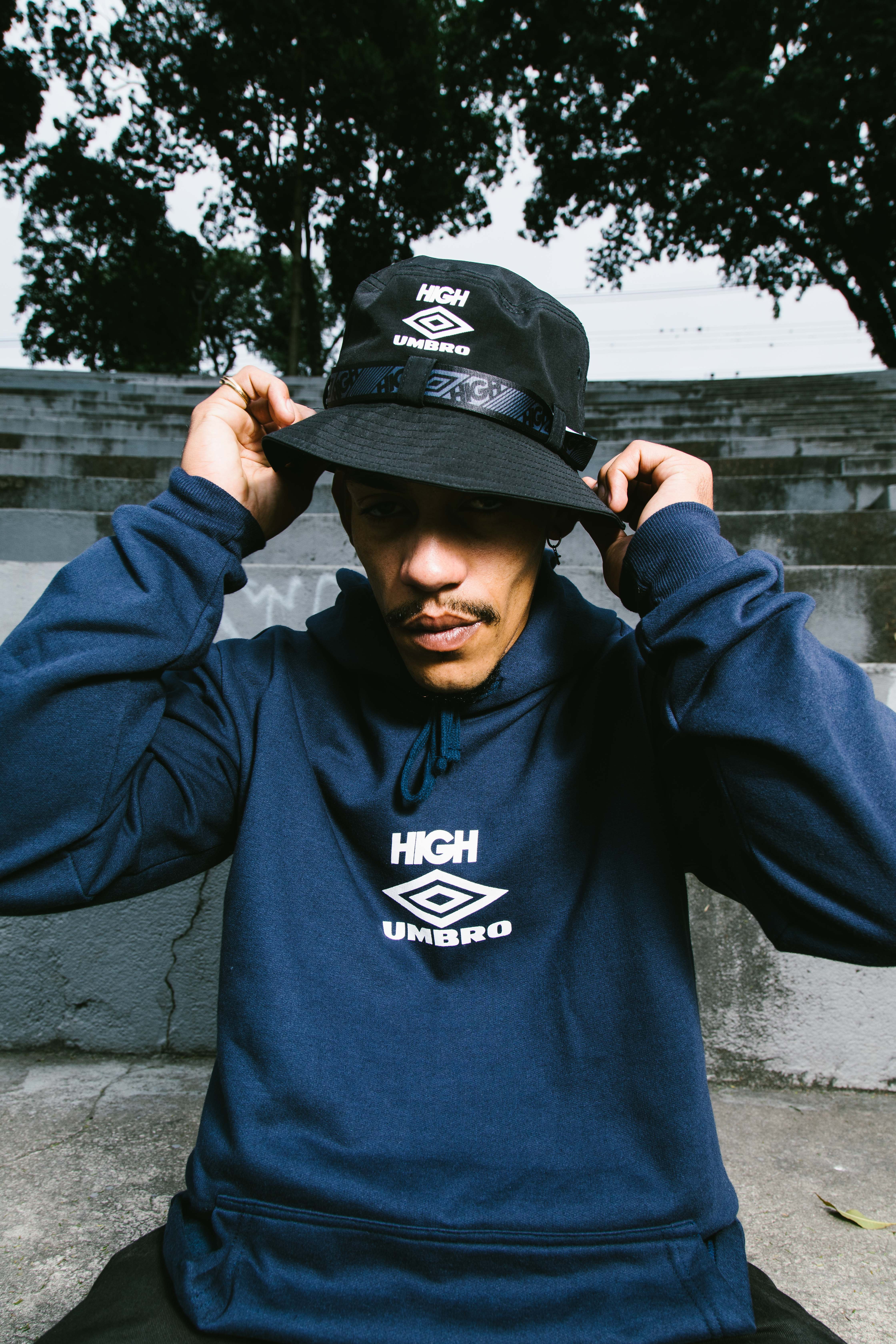 high-x-umbro-model-in-bucket-hat-and-hoodie