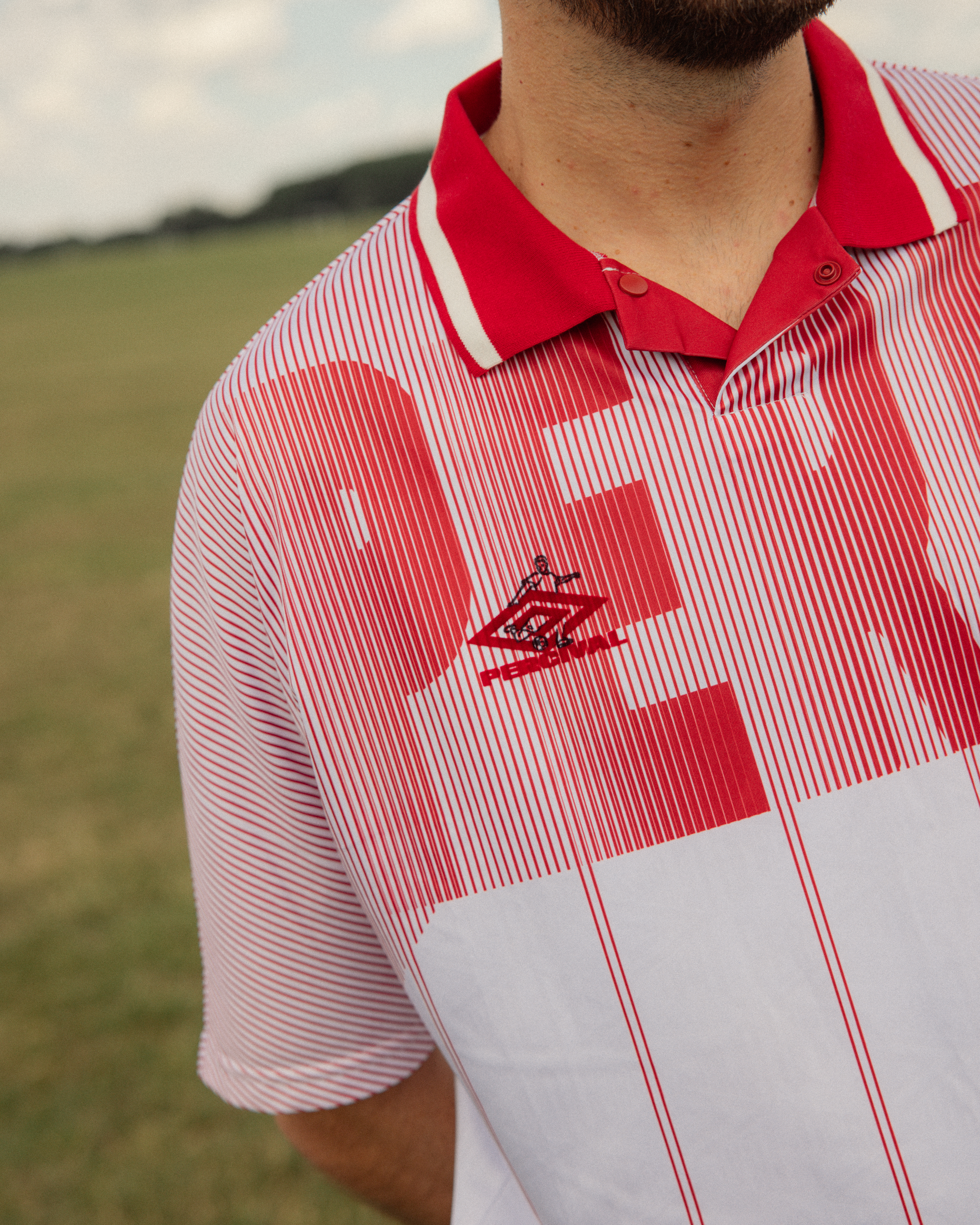 percival-x-umbro-male-model-wearing-red-football-jersey