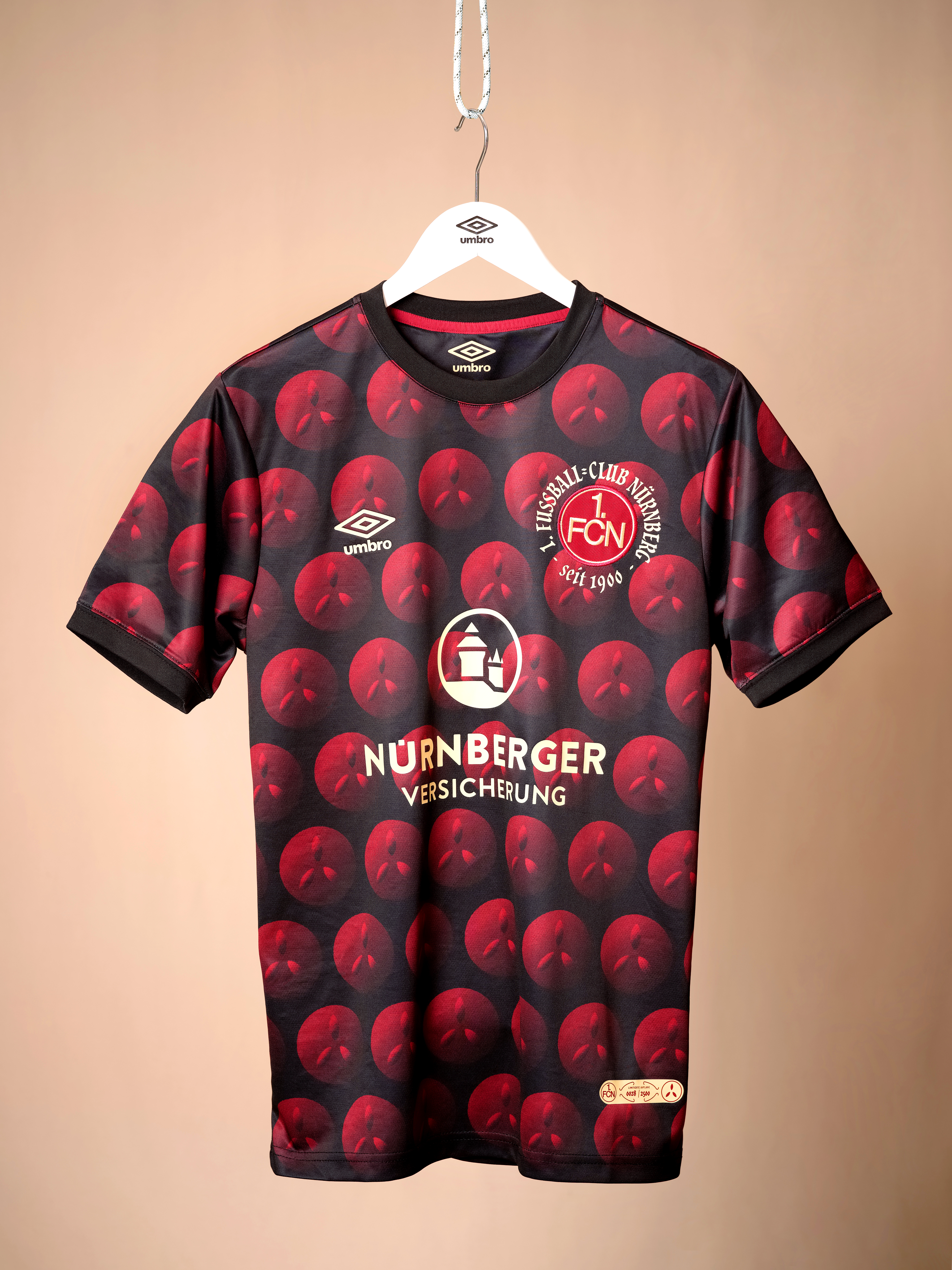 Umbro 1 FC Nürnberg Kinder Fan Shirt FCN Junior Jersey Club Trikot 134-158 