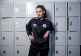 FC Schalke 04 fan wearing the icon pack track jacket