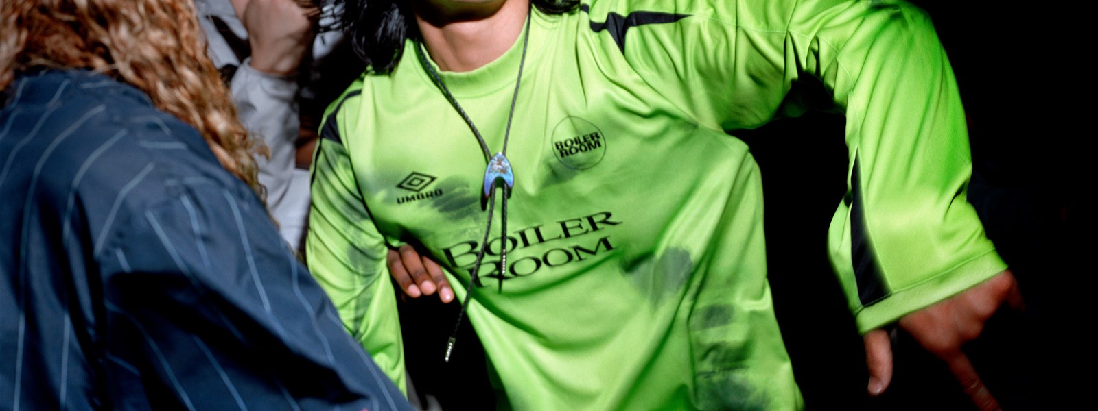 boiler-room-x-umbro-male-model-wearing-green-football-jersey